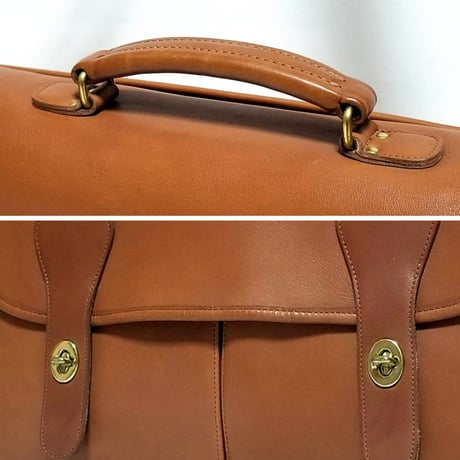 Excellent!  Vintage Coach Rare Carrier Messenger Bag British Tan Glove Tanned Leather Shoulder Bag