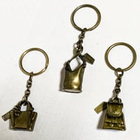 ⭐Set Sales Vintage Coach Very Rare Brass Key Fob!  Duffle Sac , Daypack And Waverly Bag Key Fob