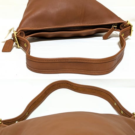 New Unused！ Vintage Coach Rare 9085 XL Duffle Sac British Tan Glove Tanned Leather Shoulder Bag