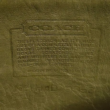 Near Mint! Vintage Coach 9953 Helen's Legacy Bucket Bag  Olive Green Leather Shoulder Bag Crossbody