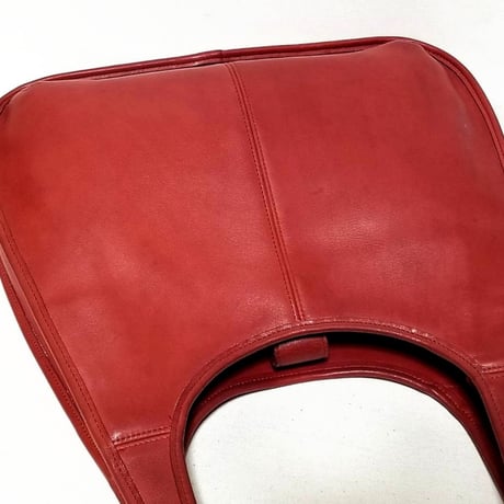 Restocked!  Vintage Coach Rare 9035 Double Shoulder Strap Red Glove Tanned Leather Hobo