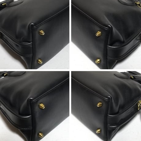 Mint Vintage Coach Rare Baxter Doctor Bag Black Leather Shoulder Crossbody Bag 1149−335  #9903