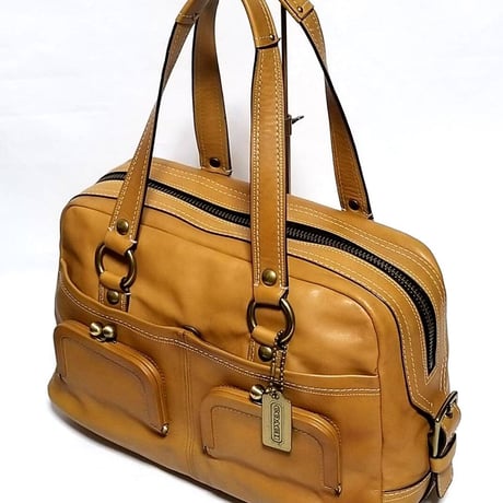 Vintage Coach Very Rare 11158 Ltd Ed. Ellie Satchel Legacy Archive Camel Leather Shoulder Bag