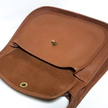 New Unused!  Vintage Coach Rare 9980 Taft Bag British Tan Glove Tanned Leather Crossbody