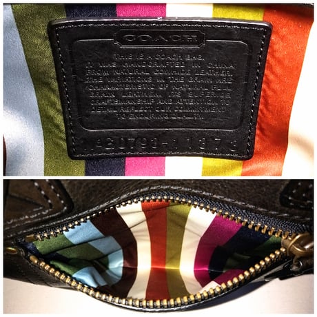 Excellent!  Vintage Coach Rare 11373 65th Ltd Ed Thompson Legacy Black Vachetta Leather Shoulder Bag