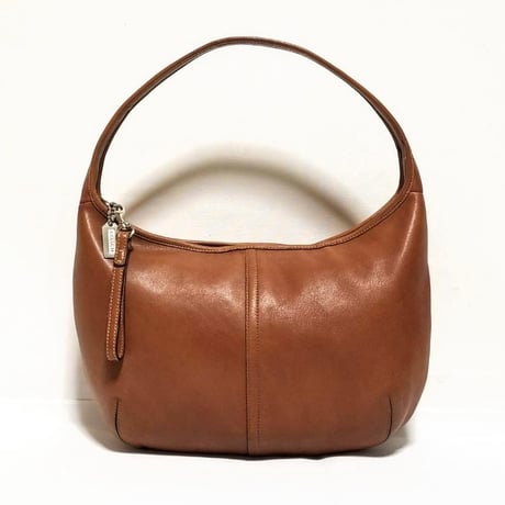 Vintage Coach Rare 9226 Ergo Brown Leather Zip Round Hobo Great Pre-owned Condition