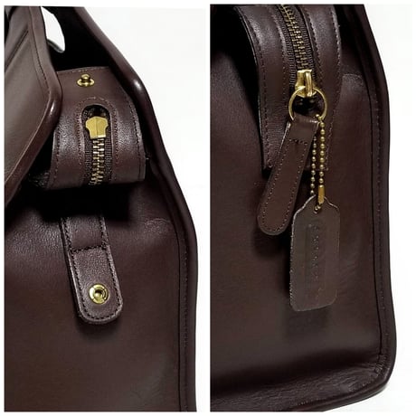 Excellent!  Vintage Coach 9995 Zip Top Shopper Mahogany  Glove Tanned Leather Crossbody Large Toto