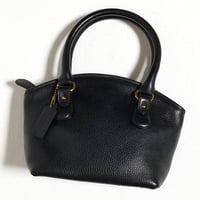 Mint!  Vintage Coach Very Rare Sheridan Collection Zip Top Bag Small Black Leather 1289−302 Handbag