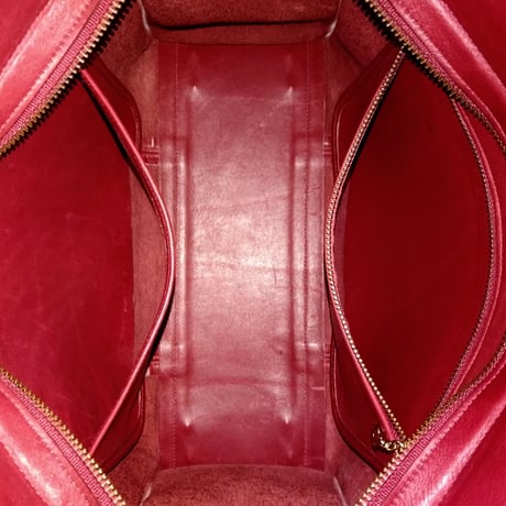 Vintage Coach 9995 Zip Top Shopper Red Glove Tanned Leather Crossbody Very Good Pre-owned Condition