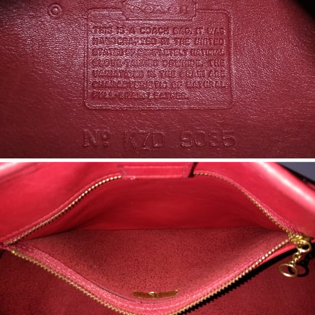 Restocked!  Vintage Coach Rare 9035 Double Shoulder Strap Red Glove Tanned Leather Hobo