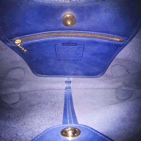 Vintage Coach Rare 9024 Ergo Navy Glove Tanned Leather Great Pre-owned Condition Hobo Purse