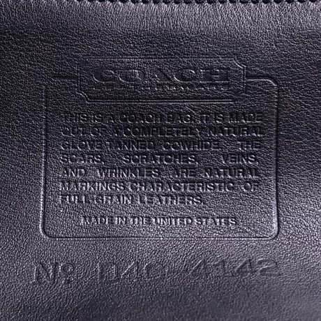 Barely Used! Vintage Coach Rare 4142 Wooster Bag Navy Glove Tanned Leather Shoulder Bag Crossbody