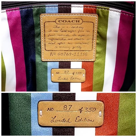 Vintage Coach Very Rare 11158 Ltd Ed. Ellie Satchel Legacy Archive Camel Leather Shoulder Bag