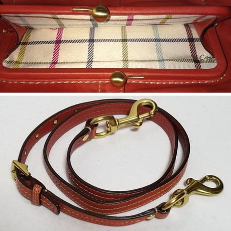 Excellent!  Vintage Coach  Rare 12250  Ergo Convertible Orange Leather 3way Tote Bag