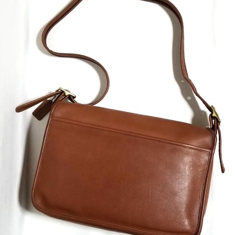 Excellent  Vintage Coach Rare 5281 Field Bag Messenger Brief British Tan Glove Tanned Leather