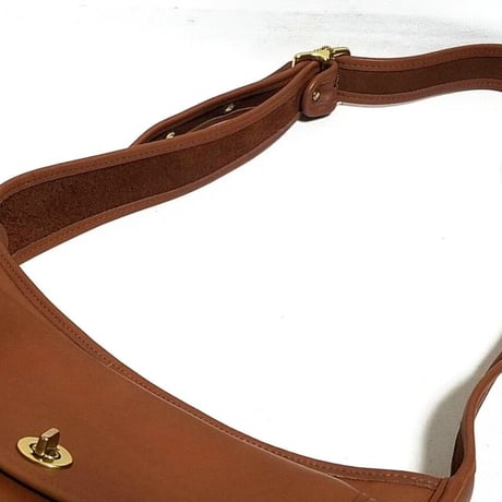 New Unused!  Vintage Coach Rare 9980 Taft Bag British Tan Glove Tanned Leather Crossbody