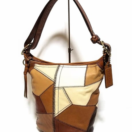 Vintage Coach Rare 11462 Limited 600 Bleecker Duffle Bucket Bag Colorblock Patchwork Crossbody