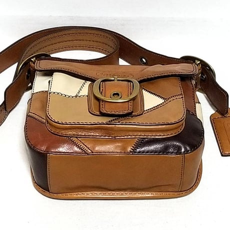 Vintage Coach Rare 11464 Limited 400 Colorblock Patchwork Shoulder Bag Great Pre-owned Condition