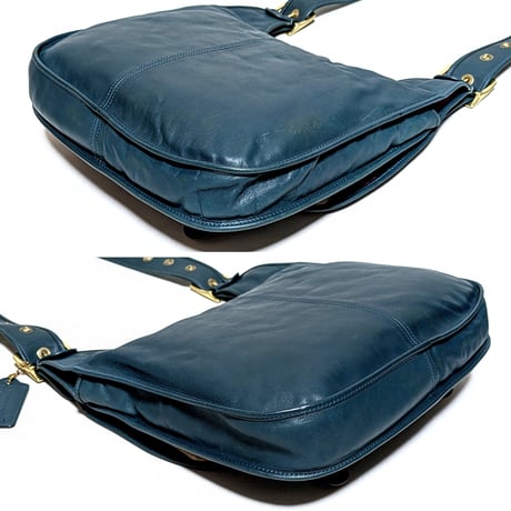 Vintage Coach  Very Rare 12805 Erin Tote Bleecker Street Ltd Ed. Teal  Remake of the Pony Express