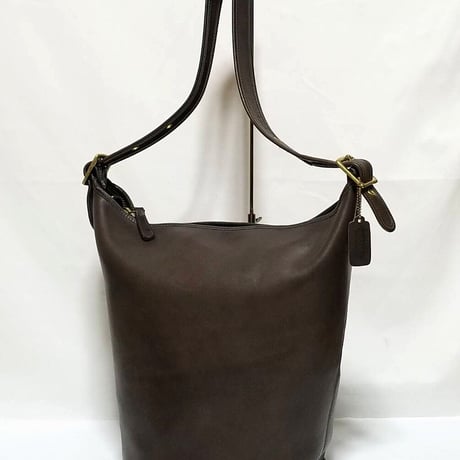 Vintage Coach Style 786−5744 XL Duffle Sac NYC Brown Glove Tanned Leather Shoulder Bucket Bag
