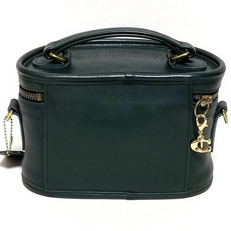 Vintage Coach Rare 9955 Trail Bag Bottle Green Glove Tanned Leather Shoulder Bag Crossbody