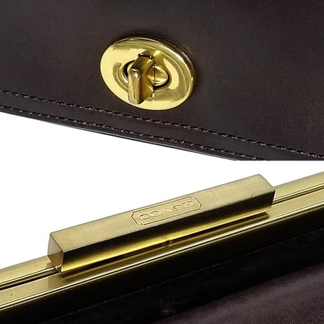 Near Mint!  Vintage Coach Very Rare 25318 Legacy Pin Polished Retro Frame Flap Shoulderbag Handbag