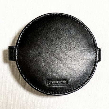 【Very rare 3-item set sale】All three are unused!   Vintage Coach  Coin purse  Mirror  Large pouch