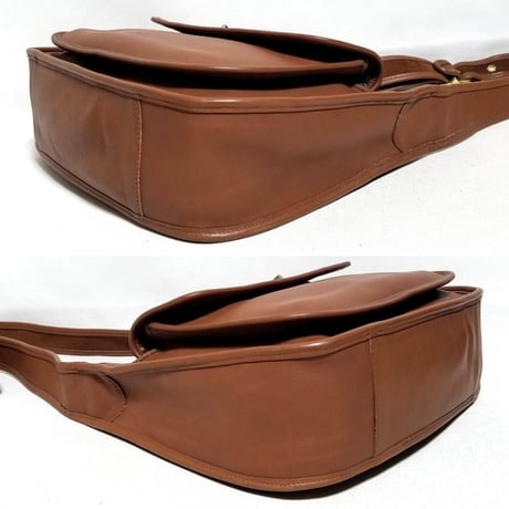 Barely Used! Vintage Coach Rare 9980 Taft Bag Bottle British Tan Glove Tanned Leather Crossbody