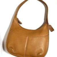 Excellent Vintage Coach 9033 Large Ergo Rere Toffy Glove Tanned Leather Shoulder Bag Hobo