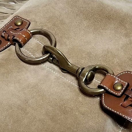 Excellent!  Vintage Coach  Very Rare 10401 Fringe Duffle Medium Hobo Suede Shoulder Bag
