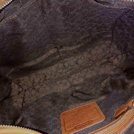 Vintage Coach Rare 9226 Ergo Brown Leather Zip Round Hobo Great Pre-owned Condition