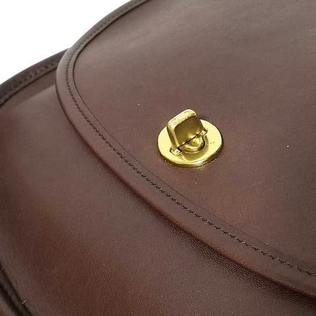 Excellent!  Vintage Coach Rare 9988 Crescent Berkeley Saddle Bag Mahogany Glove Tanned Leather