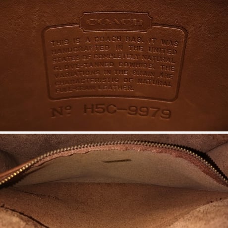 Vintage Coach Rare 9979 Sidepack British Tan Glove Tanned Leather Crossbody Shoulder Bag