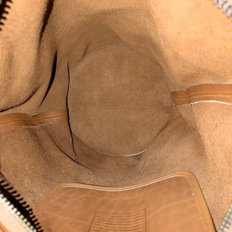 New Unused！ Vintage Coach Rare 9085 XL Duffle Sac British Tan Glove Tanned Leather Shoulder Bag