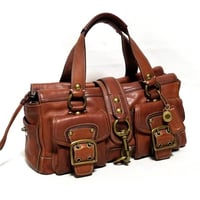Excellent!  Vintage Coach Rare 65th Anniversary Iconic Legacy Purse Satchel  Brown Vachetta Leather