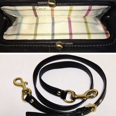 Excellent!  Vintage Coach  Rare 12250  Ergo Convertible Black Leather 3way Tote Bag