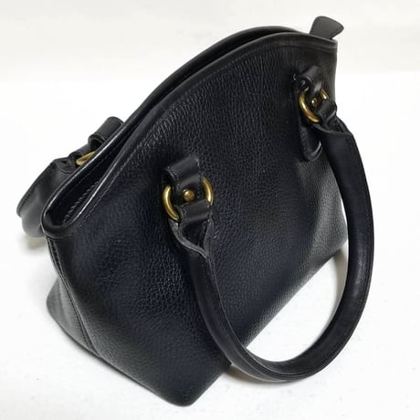 Mint!  Vintage Coach Very Rare Sheridan Collection Zip Top Bag Small Black Leather 1289−302 Handbag
