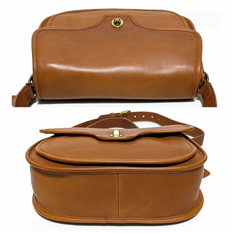 Excellent! Vintage Coach Rare 1039−358 Lenox Bag  British Tan Glove Tanned Leather Cross Body