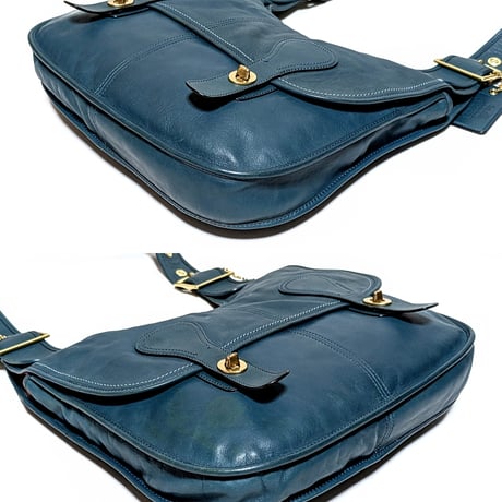 Vintage Coach  Very Rare 12805 Erin Tote Bleecker Street Ltd Ed. Teal  Remake of the Pony Express