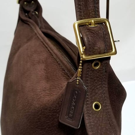 Vintage Coach Rare 4950 XL Duffle Sac Sonoma Collection Brown Nubuc Leather Bucket Bag