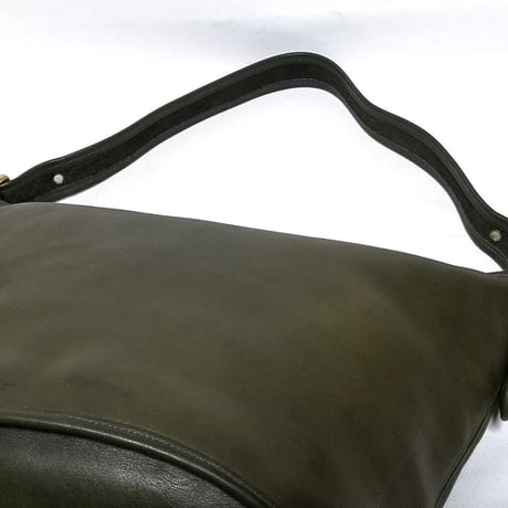 Rare Vintage Coach 9085 XL Duffle Sac Olive Glove Tanned Leather Shoulder Bag Great pre-owned