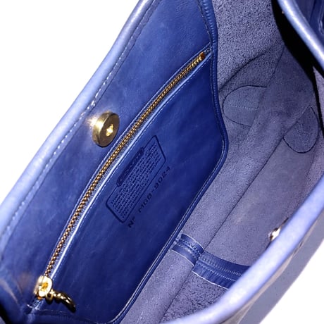 Vintage Coach Rare 9024 Ergo Navy Glove Tanned Leather Great Pre-owned Condition Hobo Purse