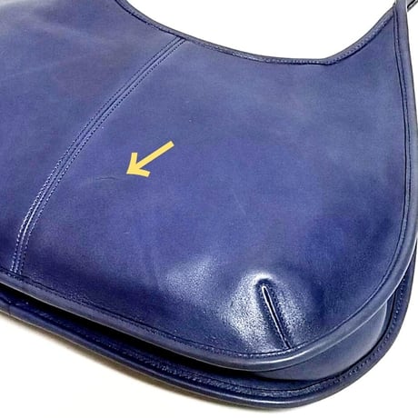 Vintage Coach Rare 9024 Ergo Navy Glove Tanned Leather Great Pre-owned Condition Hobo Purse