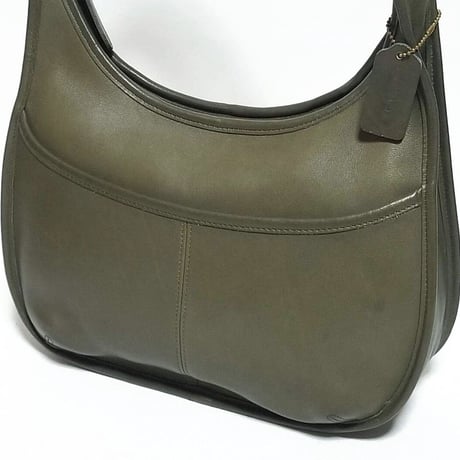 Excellent Vintage Coach 9033 Large Ergo Rere Olive Glove Tanned Leather Shoulder Bag Hobo