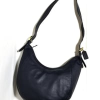 Barely Used! Vintage Coach Rare 4142 Wooster Bag Navy Glove Tanned Leather Shoulder Bag Crossbody