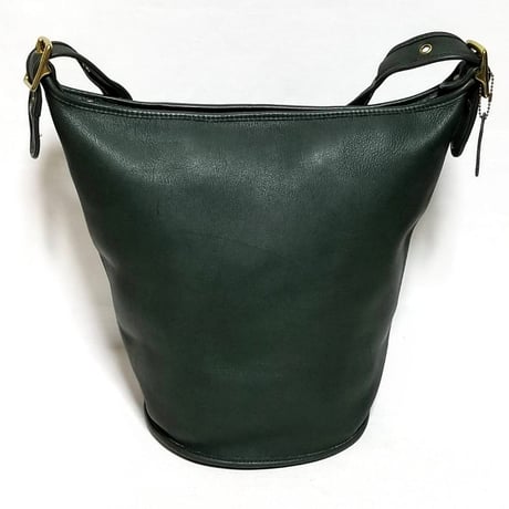 Rare Vintage Coach 9085 XL Duffle Sac Green Glove Tanned Leather Shoulder Bag Great pre-owned