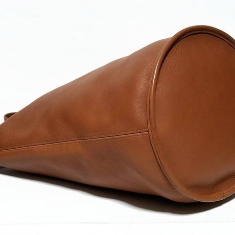 Mint  Vintage Coach 9085 XL Duffle Sac British Tan Glove Tanned Leather Shoulder Bucket Bag