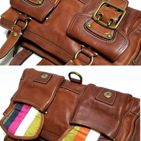 Excellent!  Vintage Coach Rare 65th Anniversary Iconic Legacy Purse Satchel  Brown Vachetta Leather