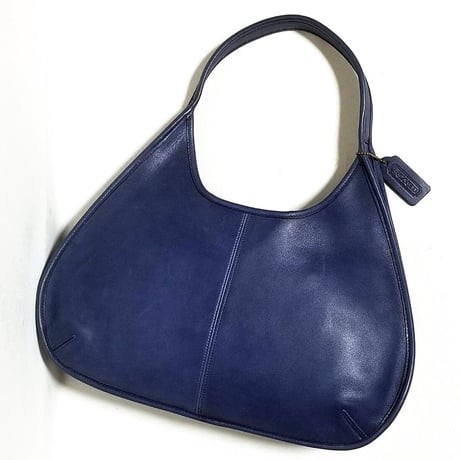 Vintage Coach Rare 9024 Ergo Navy Glove Tanned Leather Great Pre-owned Condition Hobo Purse