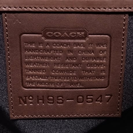 New Unused!  Vintage Coach Very Rare 0547 Flap Backpack Mahogany Glove Tanned Leather Travel